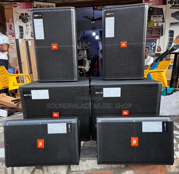 JBL Single Bass, 15-inch Half-Range & 12-inch Passive Speakers - 1