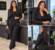 Executive Black Ladies Suit - 1