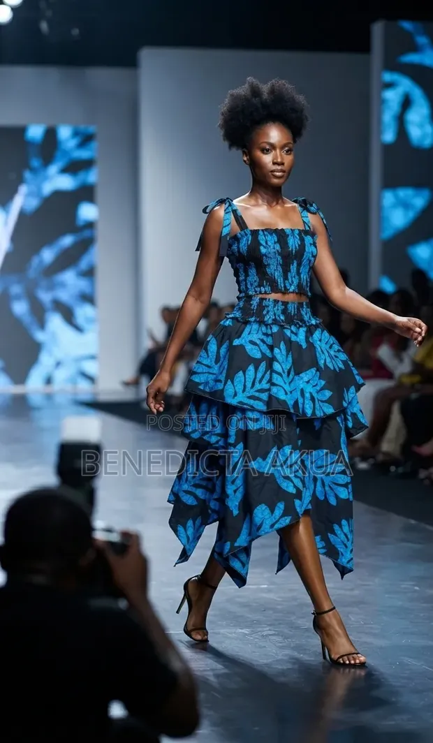 Two Piece Handkerchief Skirt and Top - 1