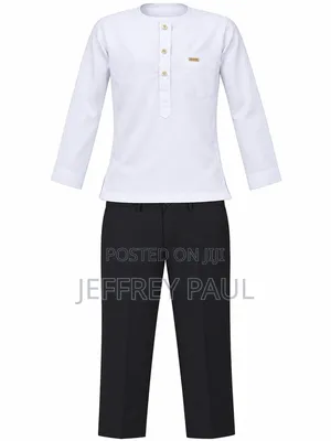 Luxury White on Black Men's Suit - 2XL