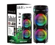 TTD-1515 Portable Bluetooth Speaker with Karaoke Microphone - Black - 2