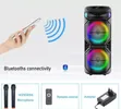 TTD-1515 Portable Bluetooth Speaker with Karaoke Microphone - Black - 3