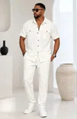 Men's Kaftan Two-Piece Set - Heavy Fabric - 1