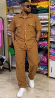 Men's Kaftan Two-Piece Set - Heavy Fabric - 3
