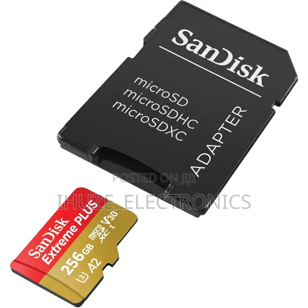 New SanDisk Extreme PLUS 256GB microSDXC UHS-I - 1