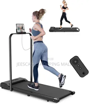 2-in-1 Foldable Under Desk Walking Pad Treadmill with LED Display