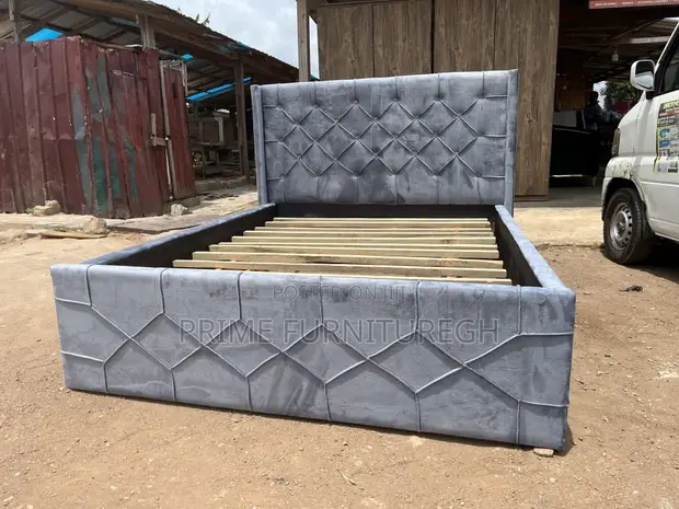 Royal Comfort Double Bed Frame - Gray - 1