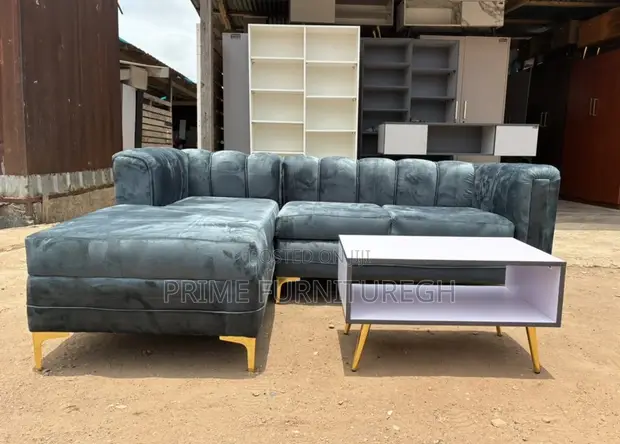 Prime L-Shape Sofa with Center Table - 1