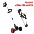 2-Battery Cordless Grass Cutter | Lawn Mower - 1