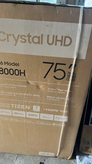 75" Samsung Crystal UHD 4K Smart TV (2026 Model U8000H)