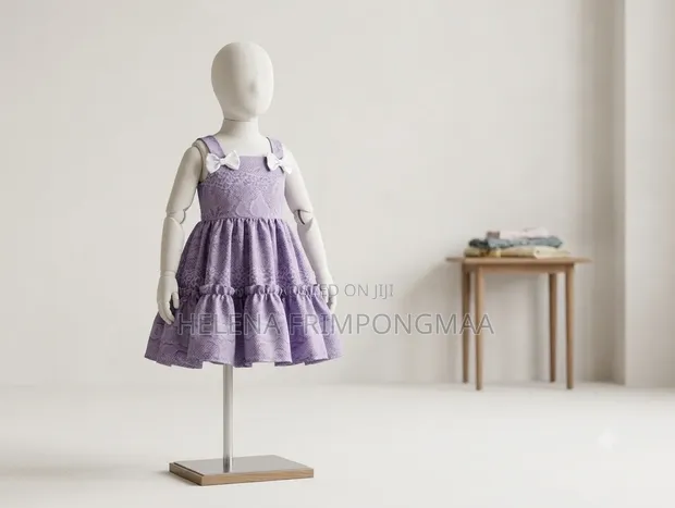 Norlena Stitches Purple Kids' Dress - 1