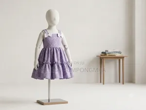 Norlena Stitches Purple Kids' Dress