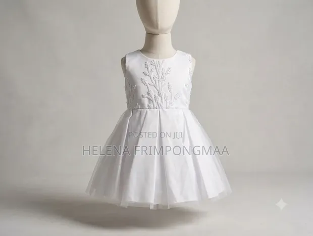 Angel White Formal Dress for Girls - 1