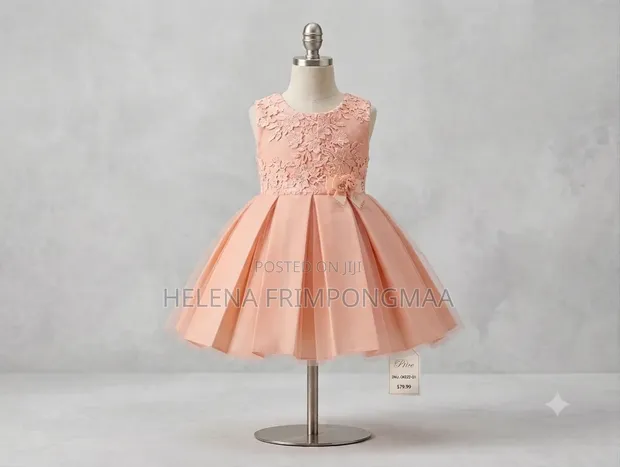 Brand New Peach Formal Dress (12M) - 1