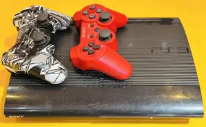 PS3 Super Slim 500GB with 2 Controllers & 21 Games