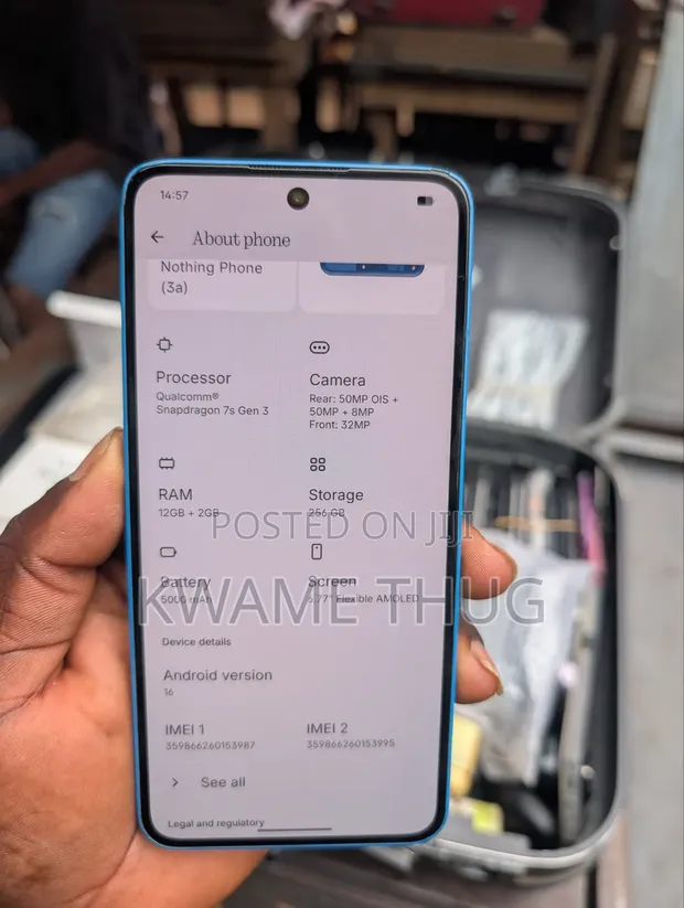 Nothing Phone (3a) 256GB Blue - 1