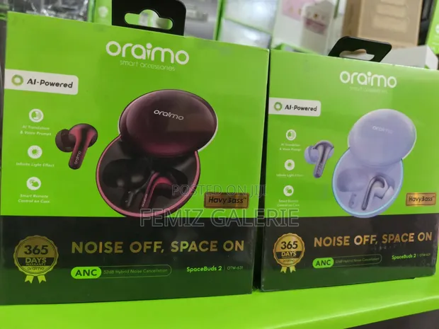 Oraimo Spacebuds 2 AI Smart True Wireless Earbuds - 1