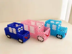 Handmade Beaded Car Table Organizer