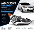 Halogen Headlights for Hyundai Veloster Turbo Hatchback (2013-2017) - 4
