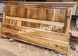 Natural Hyedua Wood King Size Bed with Drawer - 2