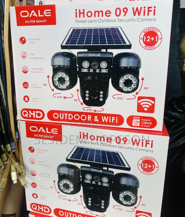 OALE iHome 09 WiFi Three Lens Outdoor Security Camera - 1