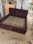Queen Size Bed Frame - Wine Colour - 1