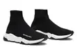 Balenciaga Speed Sock - Black with White Sole - 1