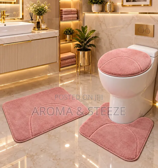 3-Piece Bathroom Mat Set - 1