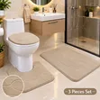 3-Piece Bathroom Mat Set - 3