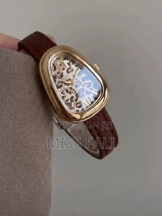 Wild Muse Gold-Tone Watch with Leopard Dial - 1