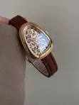 Wild Muse Gold-Tone Watch with Leopard Dial - 1