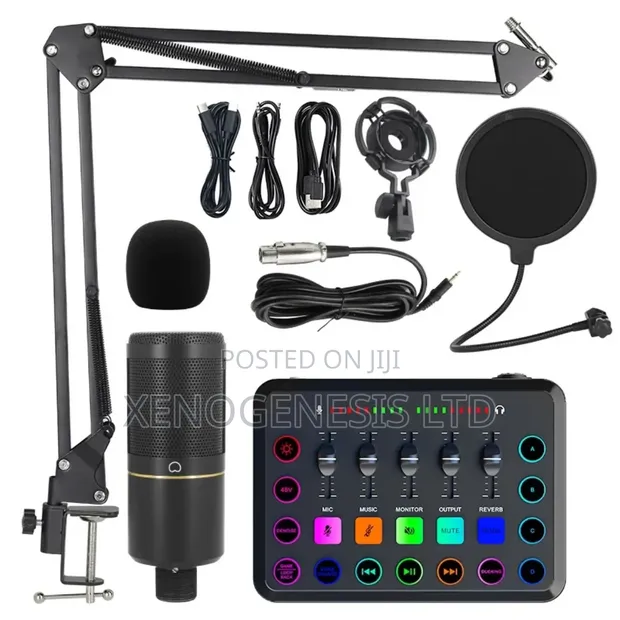 V8 Livestreaming Sound Card with Microphone - 1