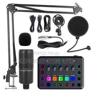 V8 Livestreaming Sound Card with Microphone
