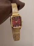 Burgundy Luxe Gold-Tone Ladies' Watch - 1