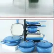 7-Piece Non-Stick Enamel Cast Iron Cookware Set - 3
