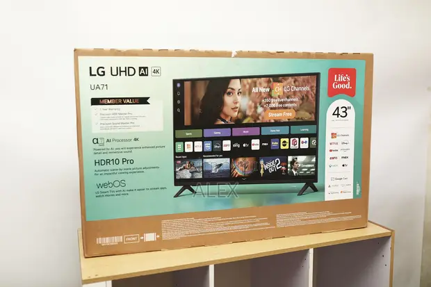 LG 43UA7100 43” UHD AI 4K TV - 1
