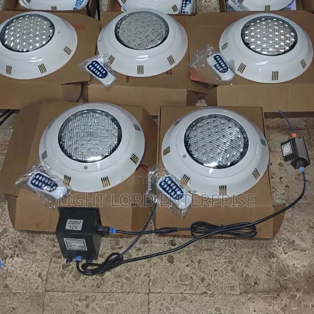 Wellluxled 12V/18W RGB Pool Light with Remote - 1