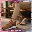 Men's Air Cushion Sneakers - Brown - 1