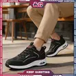 Men's La Air Cushion Sneakers - Black - 1