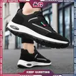 Men's La Air Cushion Sneakers - Black - 2