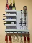 Wall Mounted Wine Bar with Liquor Dispenser - 1