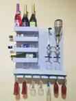 Wall Mounted Wine Bar with Liquor Dispenser - 2