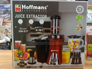 Hoffmans 4-in-1 Juice Extractor Blender, Grinder, Chopper