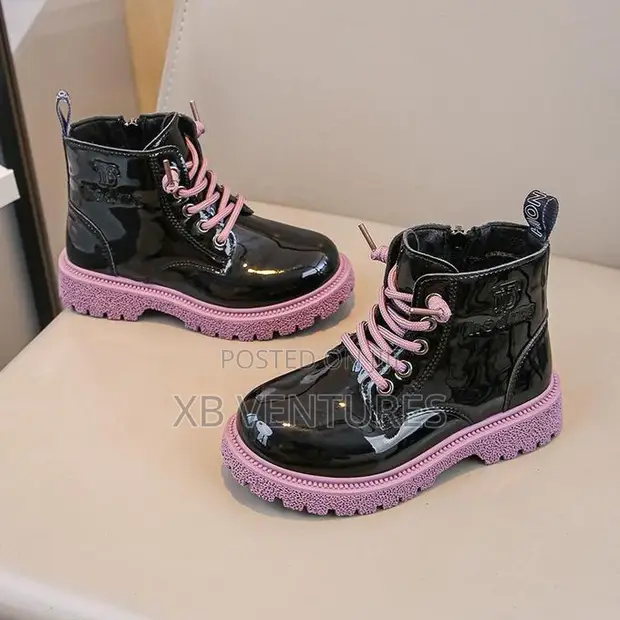 Children's Boots - Girls, Black, Sizes 26-37 - 1