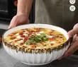 14" Large Gold Rim Serving Bowl - 2
