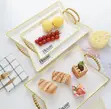 3pcs Plastic Serving Trays - Green - 4
