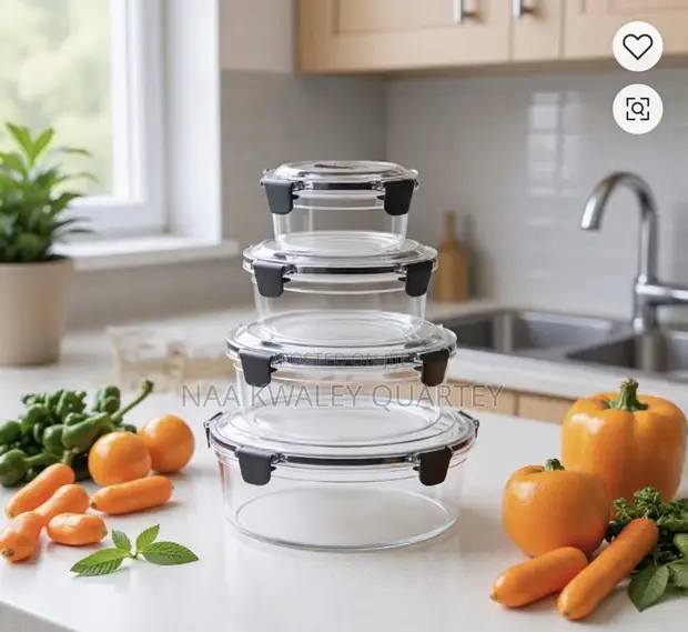 4pcs Acrylic Food Storage Bowls - 1
