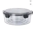 4pcs Acrylic Food Storage Bowls - 3