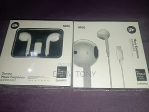M80 Stereo Music Earphones with Type-C Connector