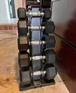 Black Mountain Hexagonal Dumbbell Set (5kg-25kg) with Rack - 2